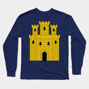 Golden heraldic castle Long Sleeve T-Shirt